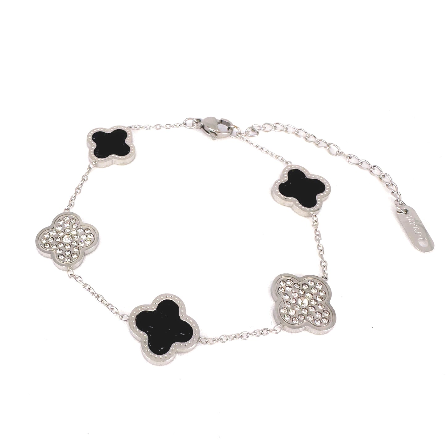 Alora Black Clover Bracelet