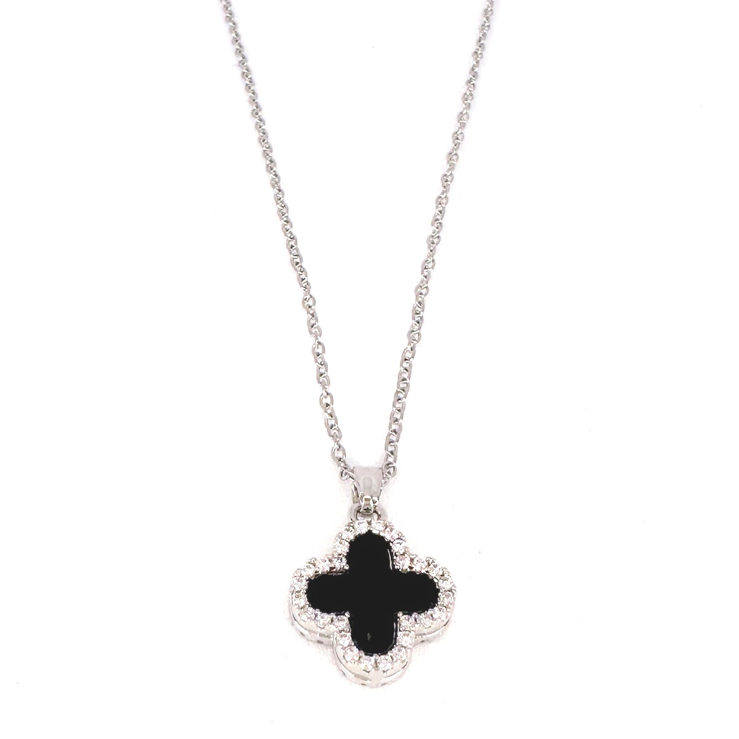 Sparkly Clover Necklace