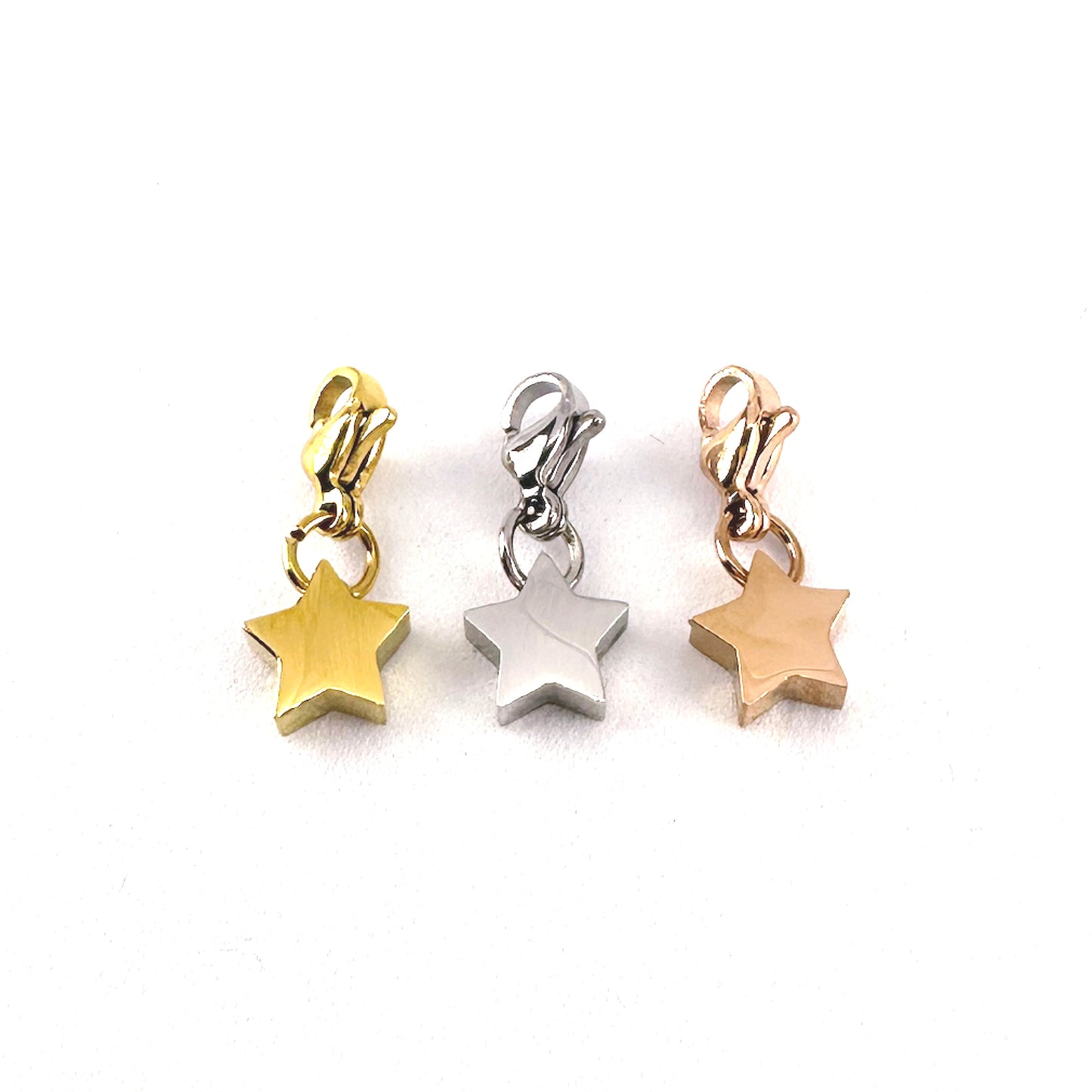 Solid Star Pendant Charm