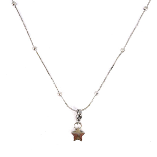 Solid Star Pendant Charm