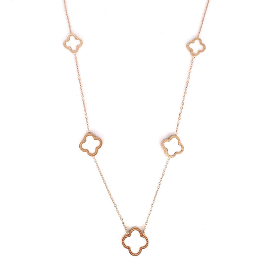 Jasmine White Clover Necklace
