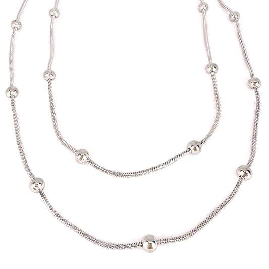 Chloe Double Beaded Necklace
