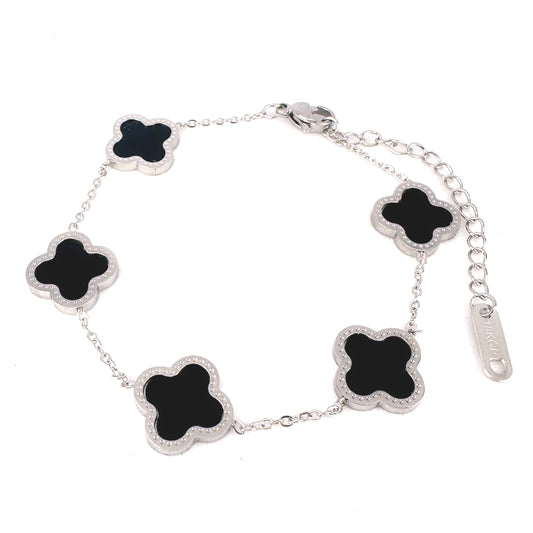 Iconic Black Clover Bracelet