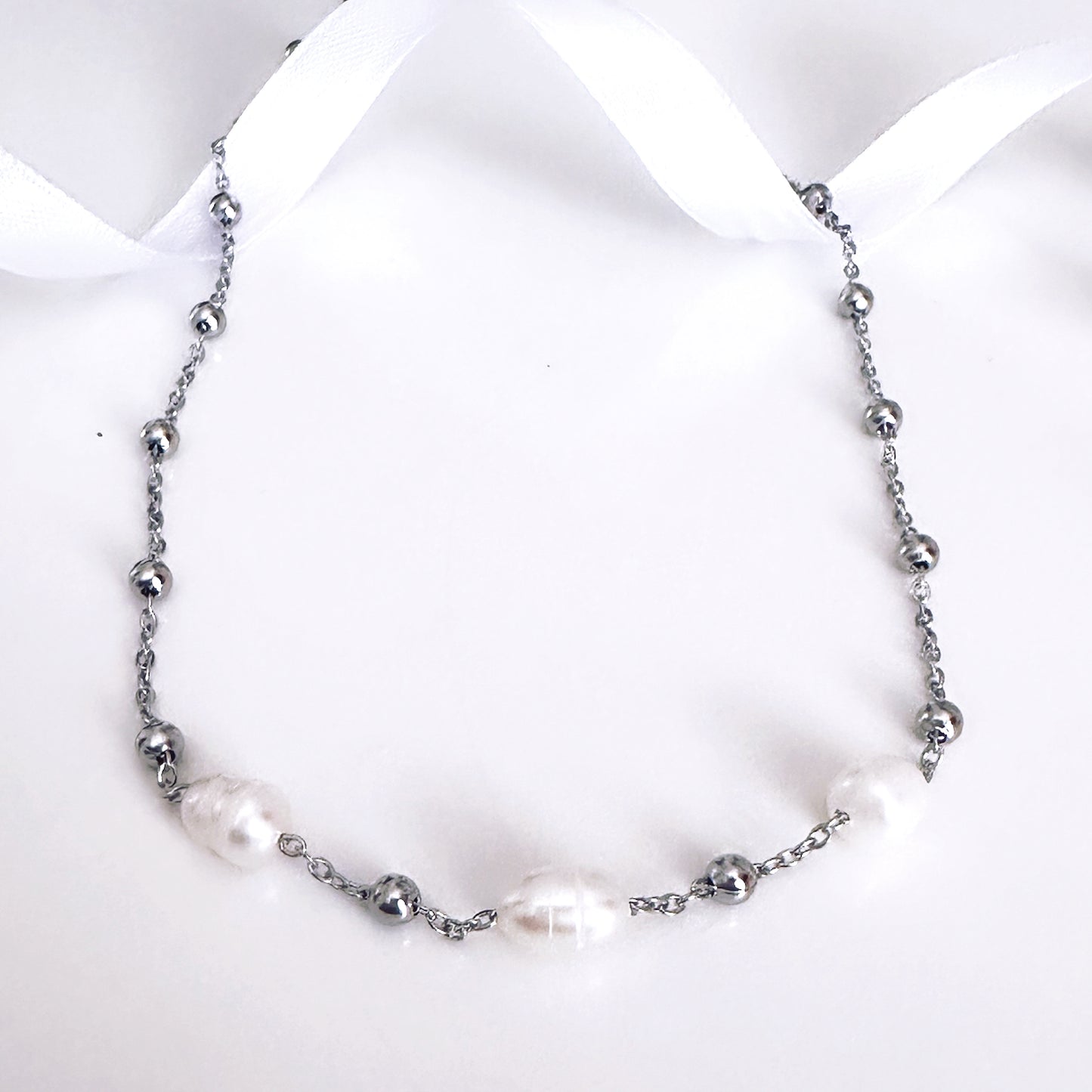 Elsie Freshwater Pearl Beaded Necklace