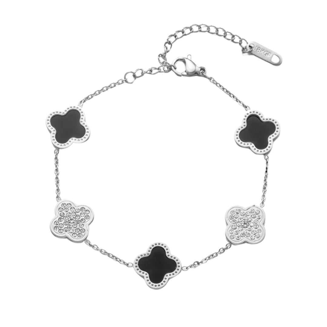 Alora Black Clover Bracelet