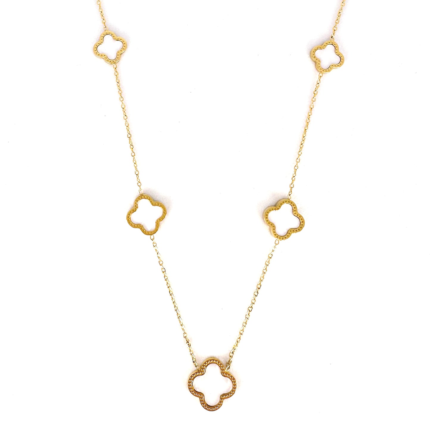Jasmine White Clover Necklace