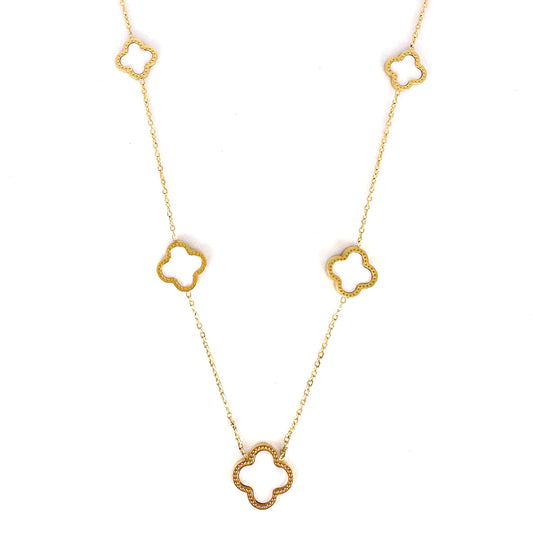 Jasmine White Clover Necklace