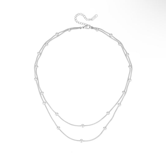 Chloe Double Beaded Necklace