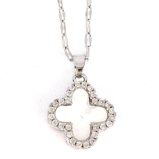 Sparkly Clover Necklace