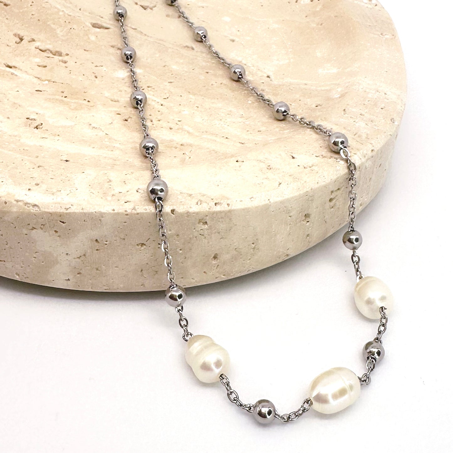 Elsie Freshwater Pearl Beaded Necklace