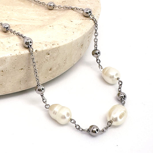 Elsie Freshwater Pearl Beaded Necklace
