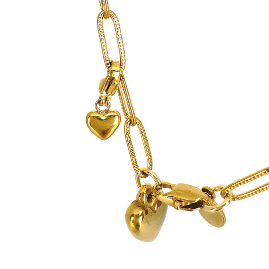 Peach Heart Pendant Charm