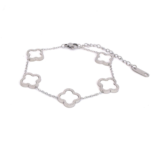 Iconic White Clover Bracelet