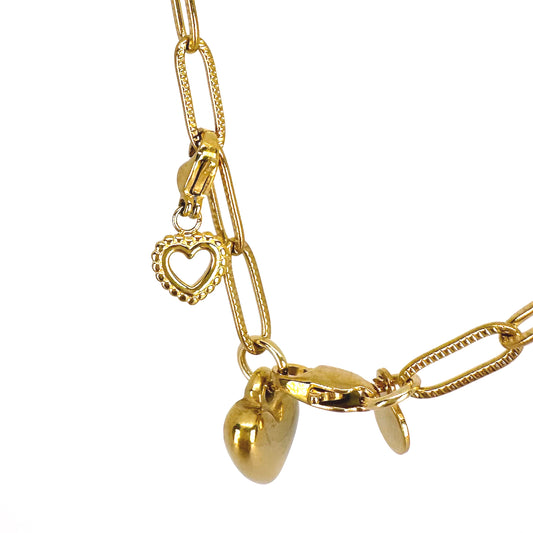 Hollow Heart Pendant Charm