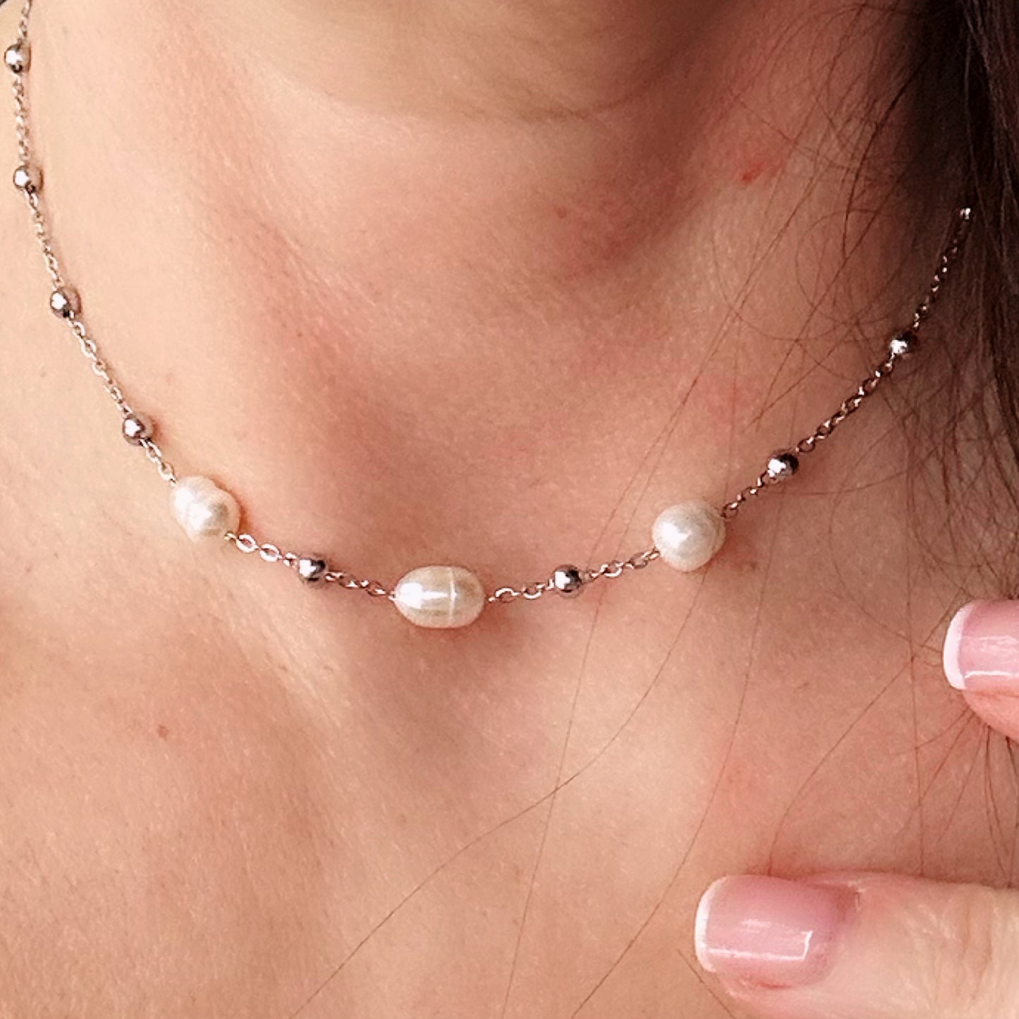 Elsie Freshwater Pearl Beaded Necklace